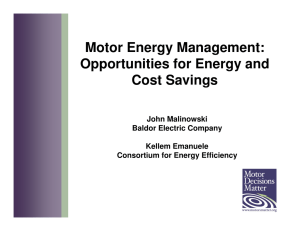 Motor Energy Management - Motor Decisions Matter