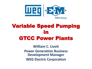 Variable Speed Pumping in GTCC Power Plants