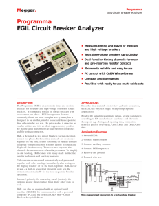 Programma EGIL Circuit Breaker Analyzer