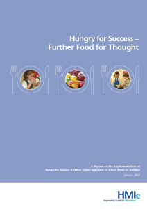 Hungry for Success – Further Food for Thought