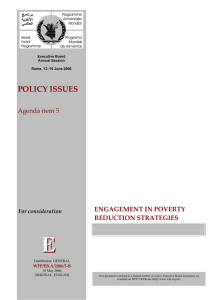Engagement in Poverty Reduction Strategies