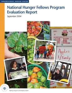 National Hunger Fellows Program Evaluation Report