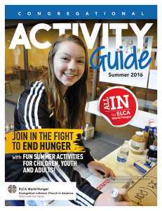 JOIN IN THE FIGHT TO END HUNGER