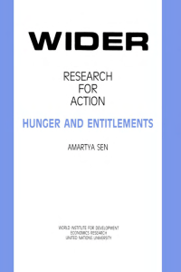WIDER RESEARCH FOR ACTION-1 Hunger and Entitlements