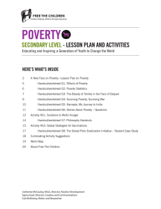 Lesson Plan on Poverty