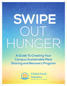 Swipe Out Hunger: A Guide to Creating Your Campus Sustainable