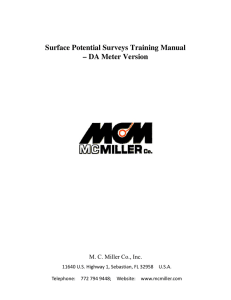 Surface Potential Surveys Training Manual – DA Meter