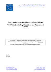 UAS / RPAS AIRWORTHINESS CERTIFICATION “1309”