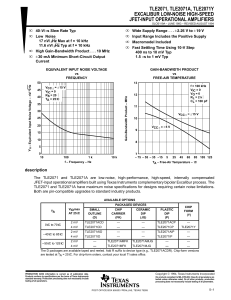 tle2071, tle2071a, tle2071y excalibur low-noise high