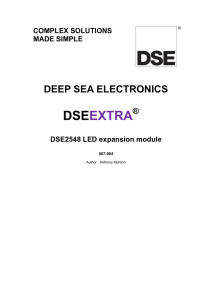 Operators Manual DSE2548 LED Expansion Module