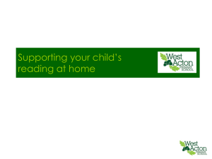 Supporting your child`s reading at home