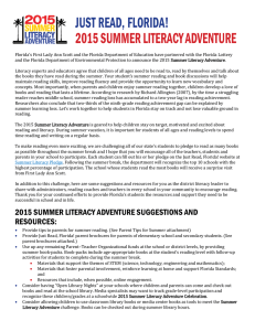 2015 Summer Literacy Adventure