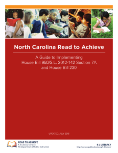 Read to Achieve - North Carolina Public Schools
