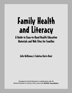 A Guide to Easy-to-Read Health Education Materials and Web Sites