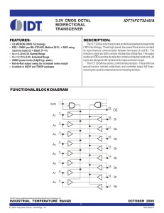 IDT74FCT3245/A 3.3V CMOS OCTAL BIDIRECTIONAL