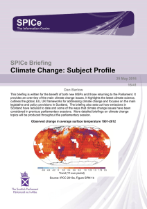 Climate Change: Subject Profile