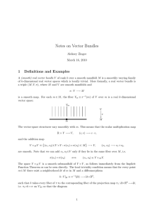 Notes on Vector Bundles