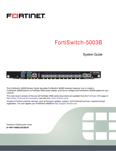 FortiSwitch-5003B System Guide