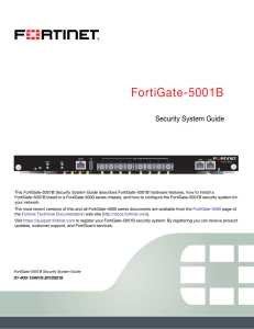 FortiGate-5001B Security System Guide