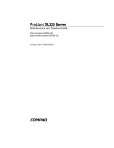 ProLiant DL320 Server
