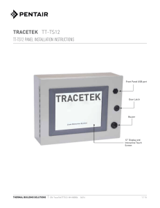 TraceTek TT-TS12 Installation Manual