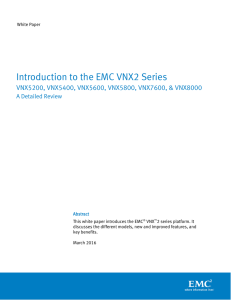 Introduction to the EMC VNX2 Series