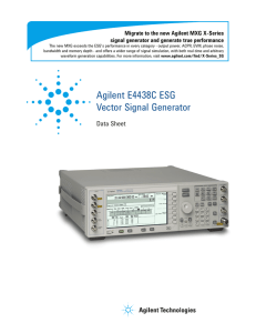 Agilent E4438C ESG Vector Signal Generator