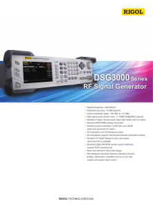 DSG3000 - RIGOL Technologies, Inc.