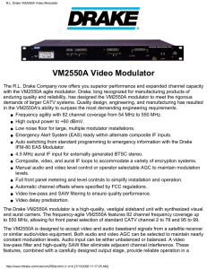 RL Drake VM2550A Video Modulator