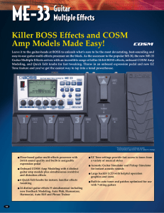 Killer BOSS Effects and COSM Amp Models Made Easy