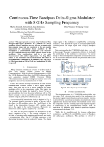 Continuous-Time Bandpass Delta-Sigma Modulator with 8 GHz