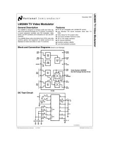 LM2889 TV Video Modulator