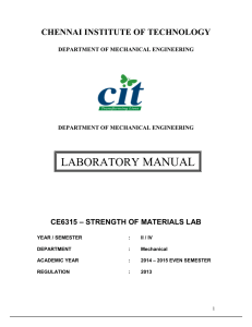 laboratory manual - Chennai Institute of Technology