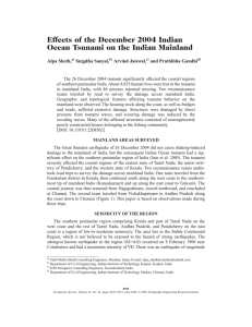 Effects of the December 2004 Indian Ocean Tsunami on