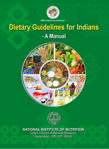 Dietary Guidelines - National Institute of Nutrition