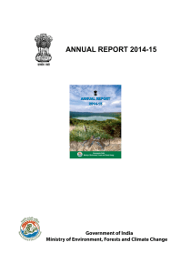 annual report 2014-15 - Ministry of Environment and Forests