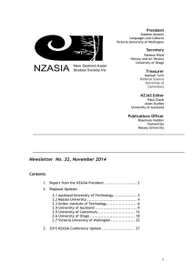 NZASIA Newsletter # 32, November 2014