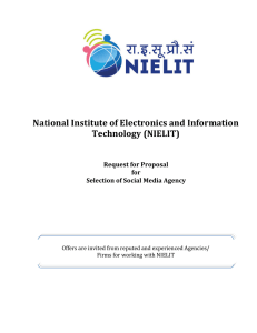 National Institute of Electronics and Information Technology (NIELIT)
