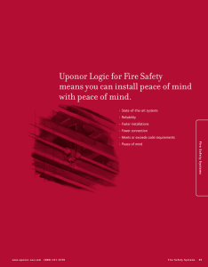 Uponor Logic for Fire Safety means you can install peace of mind