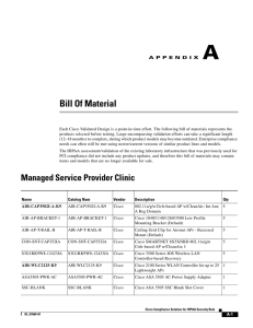 Appendix A: Bill of Material