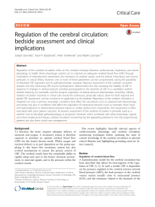 Regulation of the cerebral circulation: bedside assessment and