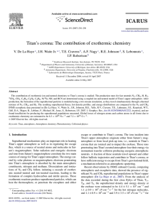 Titan`s corona: The contribution of exothermic chemistry