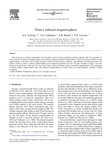 Titan`s induced magnetosphere