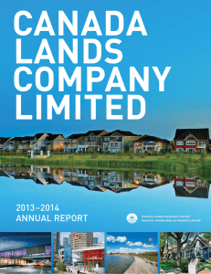 2013-2014 - Canada Lands Company Limited