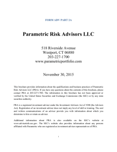 Parametric Risk Advisors