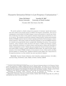 Parameter Estimation Robust to Low