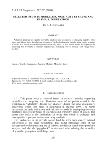 Selected issues in modelling mortality by cause