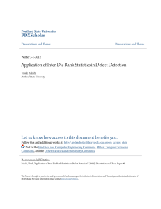 Application of Inter-Die Rank Statistics in Defect