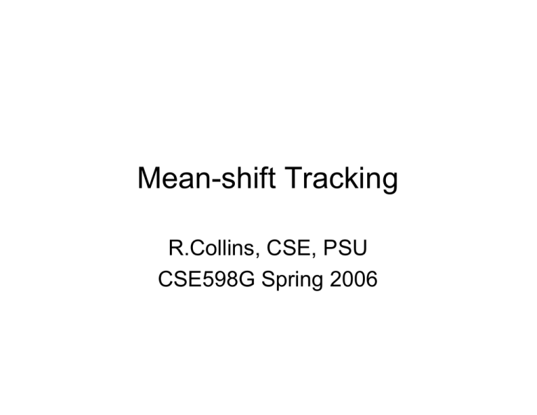 Mean shift Tracking