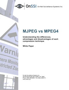 MJPEG vs MPEG4